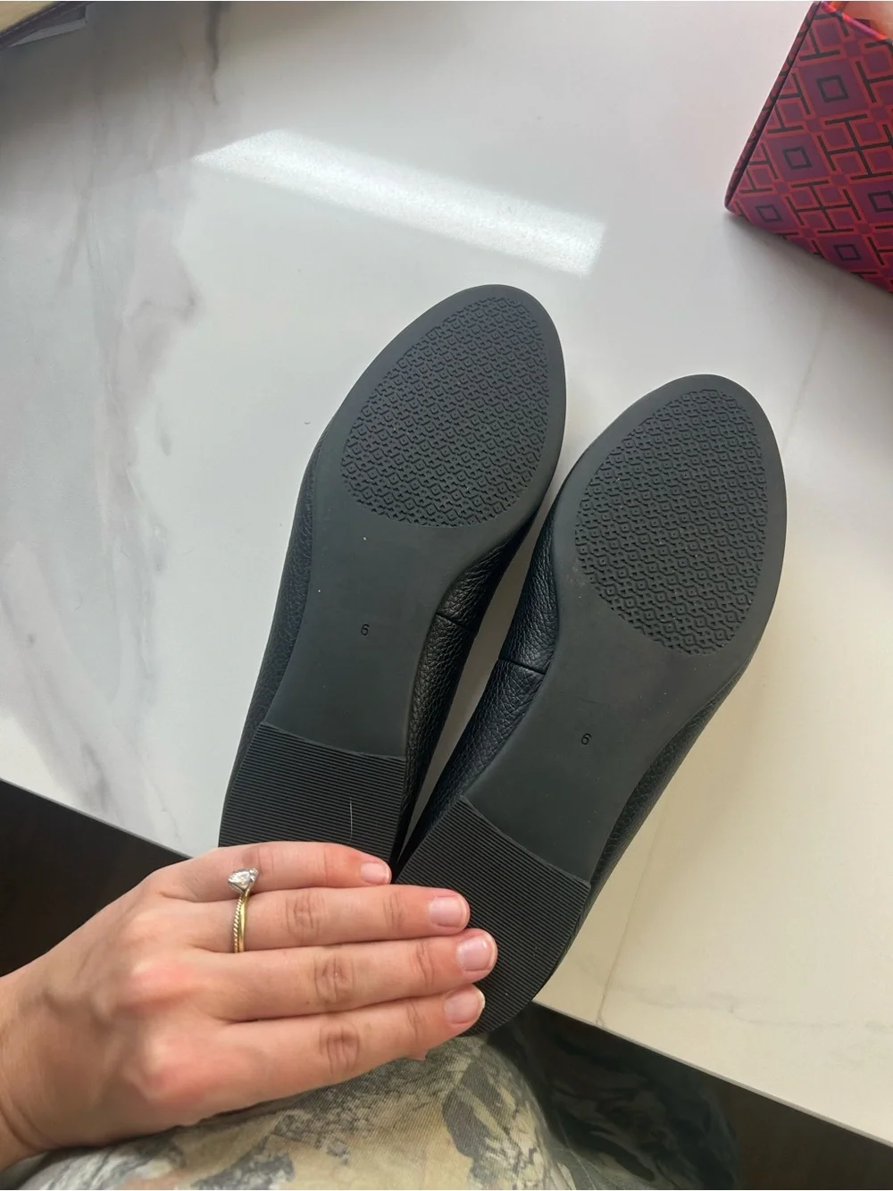 Tory Burch Black Claire Ballet Flats